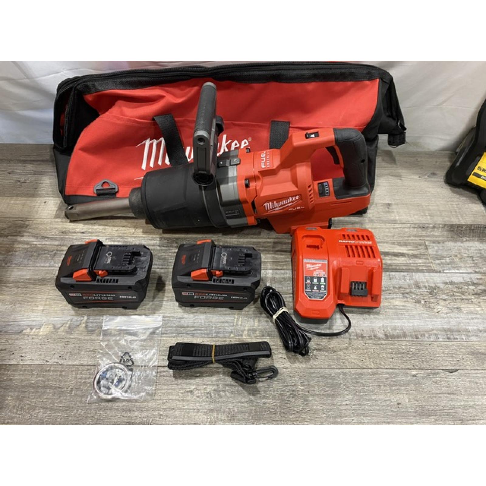 AS-IS Milwaukee FUEL 18V Lithium-Ion Brushless Cordless 1 in. Impact Wrench Extended Reach D-Handle Kit