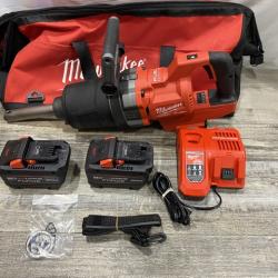 AS-IS Milwaukee FUEL 18V Lithium-Ion Brushless Cordless 1 in. Impact Wrench Extended Reach D-Handle Kit