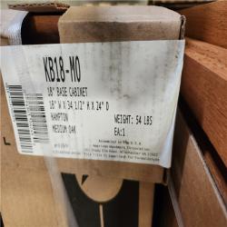 Phoenix Location Hampton Bay Assembled Kitchen Cabinets in Medium Oak Pallet (7 Cabinets)