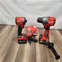 NEW! - Milwaukee M18 FUEL 18V Lithium-Ion Brushless Cordless Hammer Drill and Impact Driver Combo Kit (2-Tool) with 2 Batteries