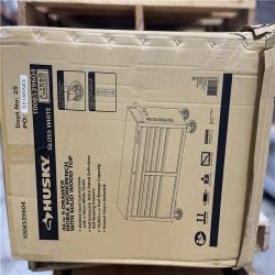 DALLAS LOCATION -  Husky Tool Storage 46 in. W x 18 in. D 9-Drawer Gloss White Mobile Workbench Cabinet