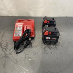 AS-IS- Milwaukee M18 18-Volt Lithium-Ion XC Starter Kit with Two 5.0Ah Batteries and Charger