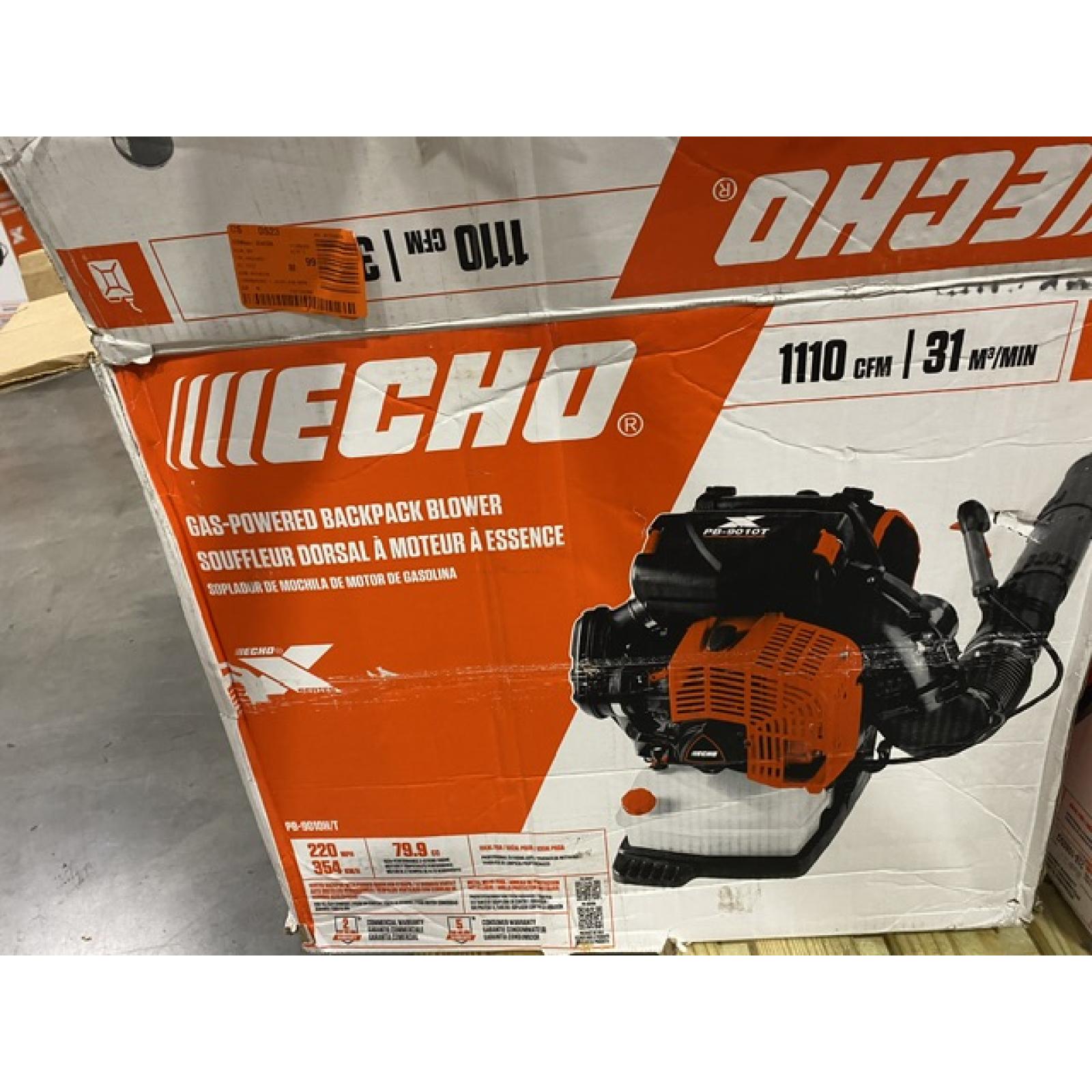 Dallas Location - As-Is ECHO 220 MPH 1110 CFM 79.9 cc Gas 2-Stroke X Series Backpack Blower