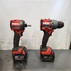 AS-IS- Milwaukee FUEL 18V Lithium-Ion Brushless Cordless Hammer Drill and Impact Driver Combo Kit