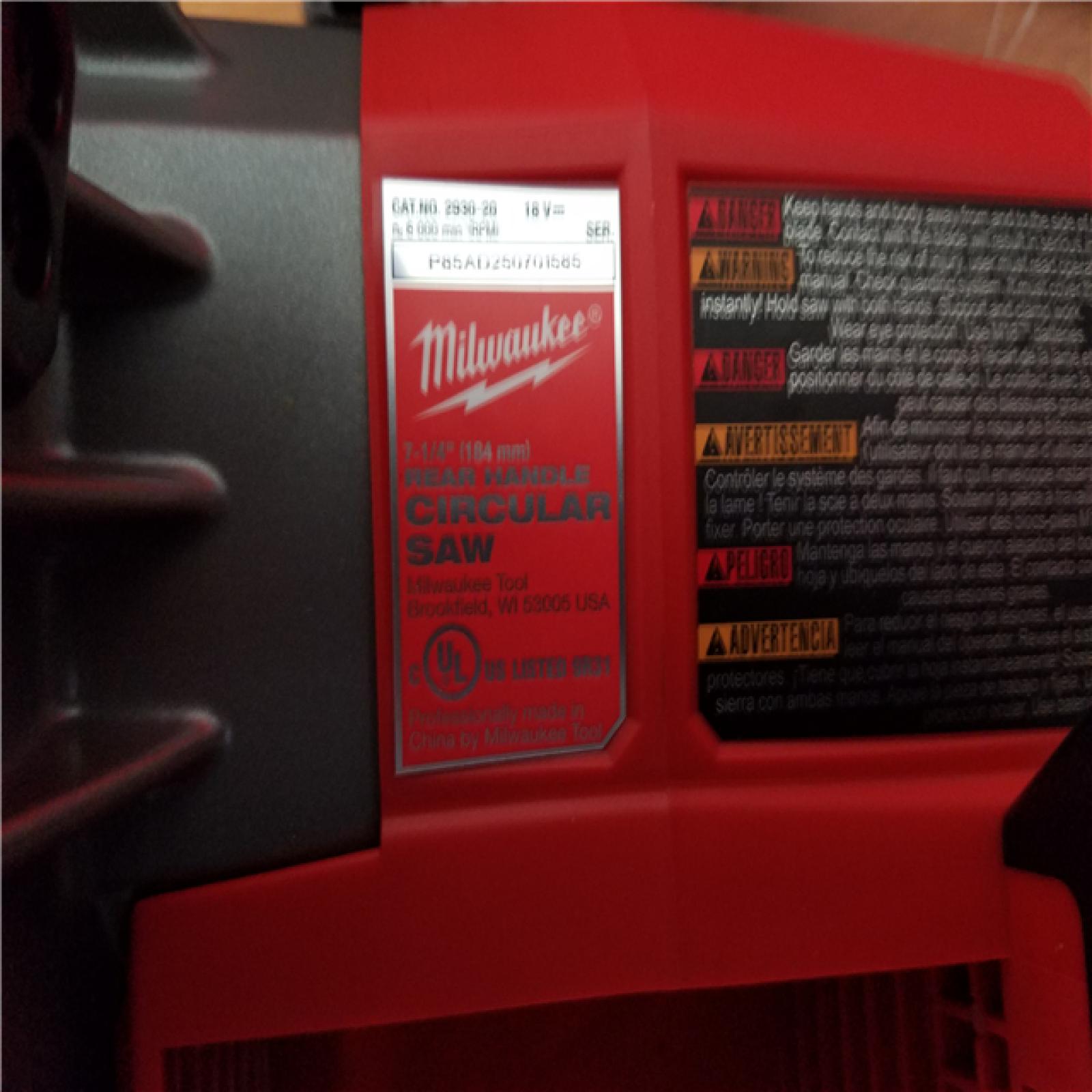 California AS-IS 7-1/4 Rear Handle Circular Saw (Tool Only)