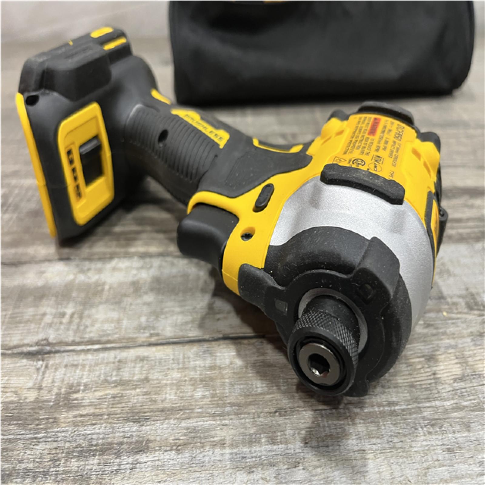 AS-IS DEWALT ATOMIC 20V MAX Lithium-Ion Cordless 1/4 in. Brushless Impact Driver Kit