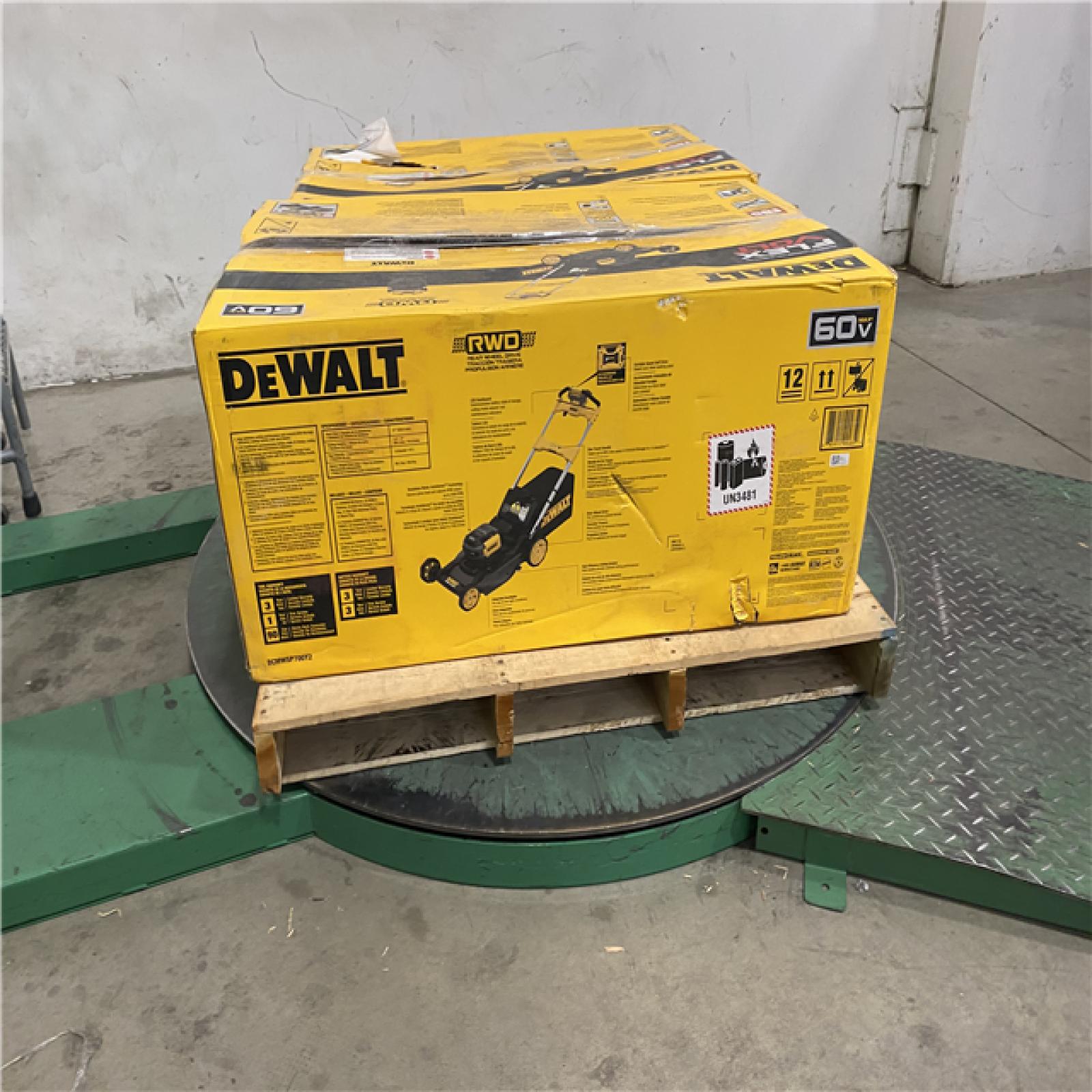 Dallas Location - NEW-DEWALT FLEXVOLT 2x60V MAX 21 in. Cordless Battery Lawn Mower Kit with (2) 12.0 Ah Batteries and Chargers(lot Of 2)