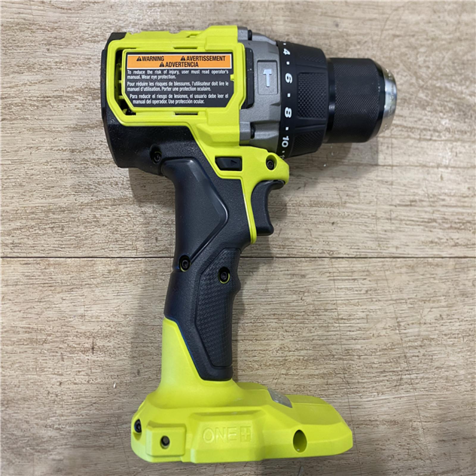 AS-IS RYOBI ONE+ HP 18V Brushless Cordless 1/2 in. Hammer Drill Kit 4.0 Ah HIGH PERFORMANCE Battery  Charger  and Bag