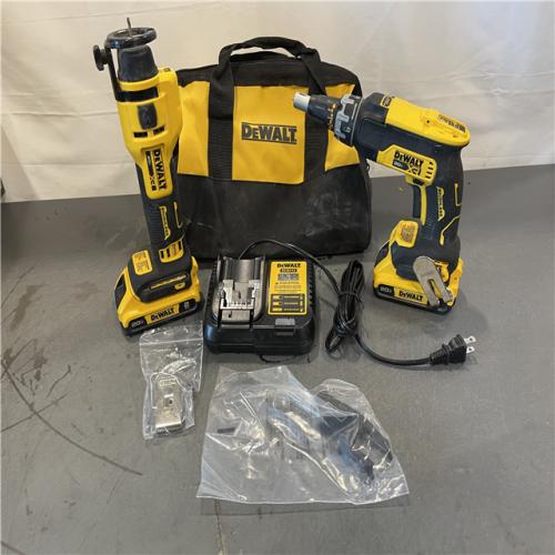 AS-IS - DEWALT 20V MAX XR Lithium-Ion Brushless Cordless 2-Tool Combo Kit