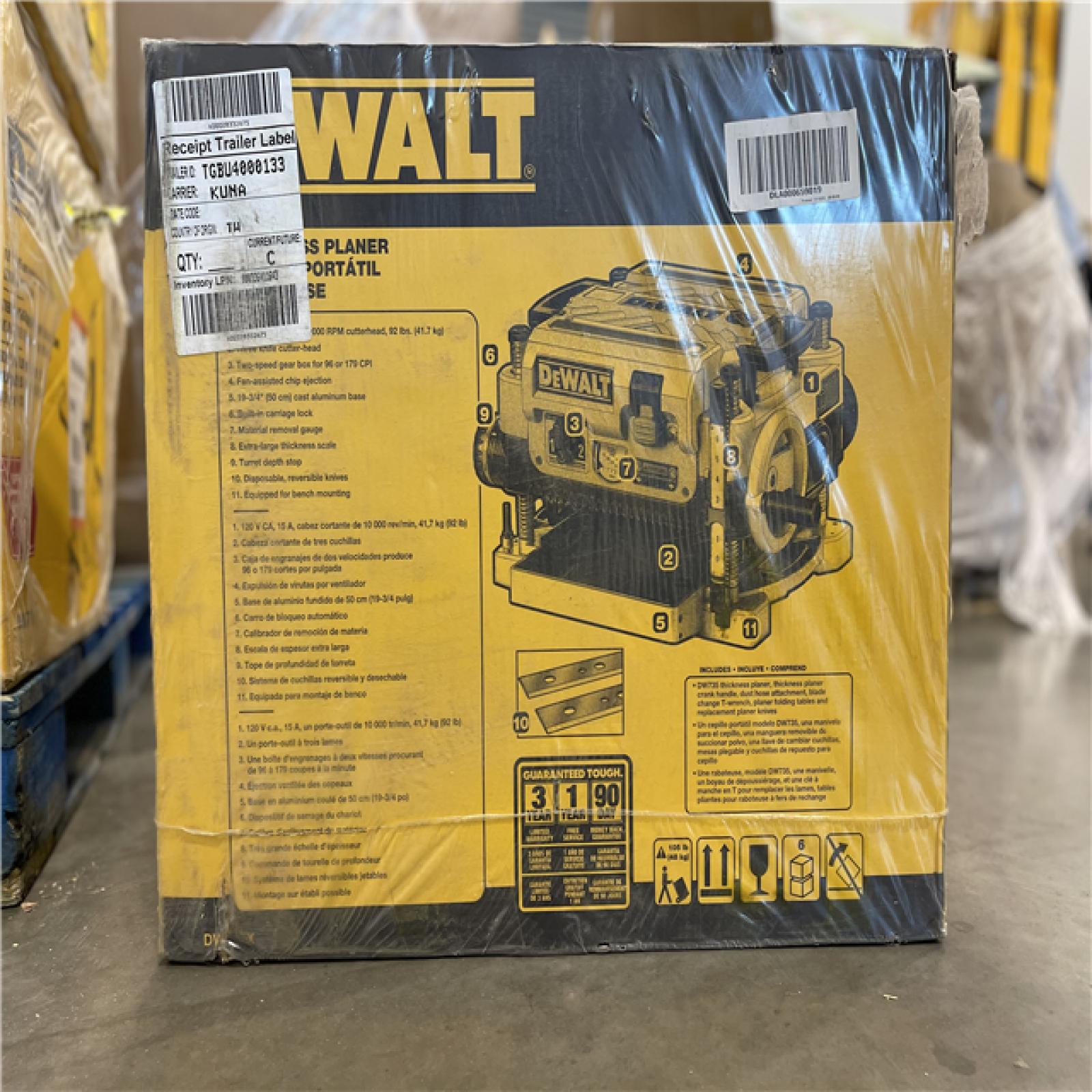 New! - DEWALT 15 Amp Corded 13 in. Heavy-Duty 2-Speed Bench Planer