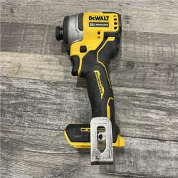 AS-IS DEWALT Atomic 20V Max Lithium-Ion Brushless Cordless Compact 1/4 in. Impact Driver Kit
