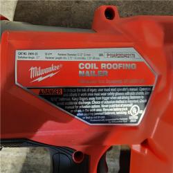 HOUSTON LOCATION - AS-IS Milwaukee M18 FUEL 18-Volt Lithium-Ion Brushless Cordless Coil Roofing Nailer (Tool Only)