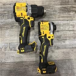 AS-IS DEWALT 20V MAX XR Hammer Drill and ATOMIC Impact Driver 2 Tool Cordless Combo Kit with (2) 4.0Ah Batteries, Charger, and Bag