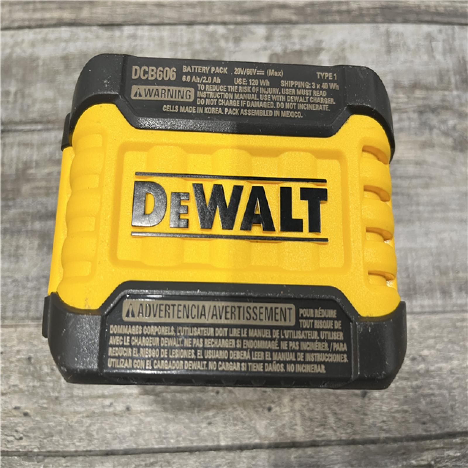 AS-IS DEWALT FLEXVOLT 20V/60V MAX Lithium-Ion 6.0Ah Battery Pack Kit
