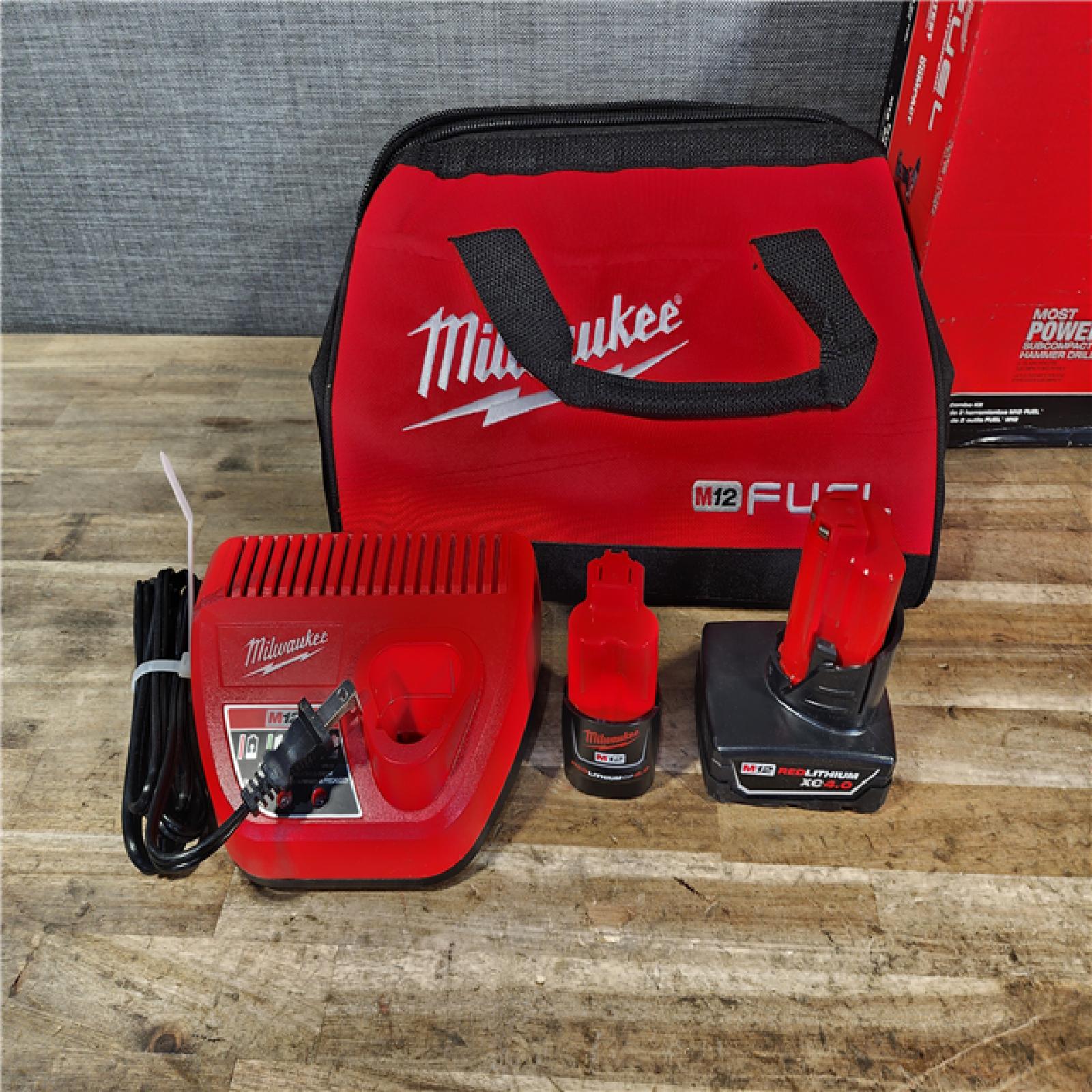 HOUSTON LOCATION - AS-IS Milwaukee FUEL 12-Volt Lithium-Ion Brushless Cordless Hammer Drill and Impact Driver Combo Kit