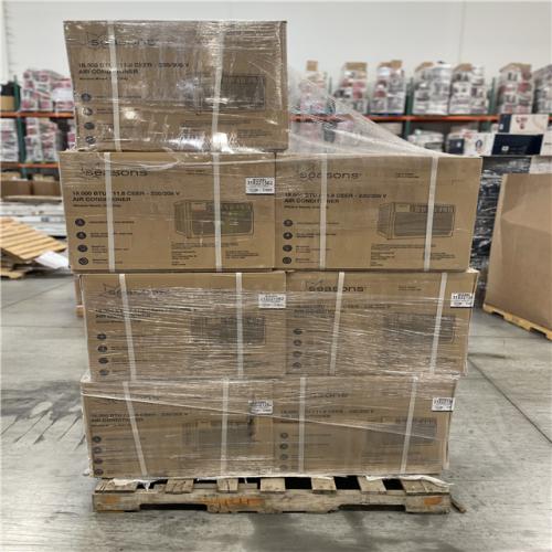 DALLAS LOCATION - SEASONS 18 000 BTU AIR CONDITIONER PALLET-(7 UNITS)