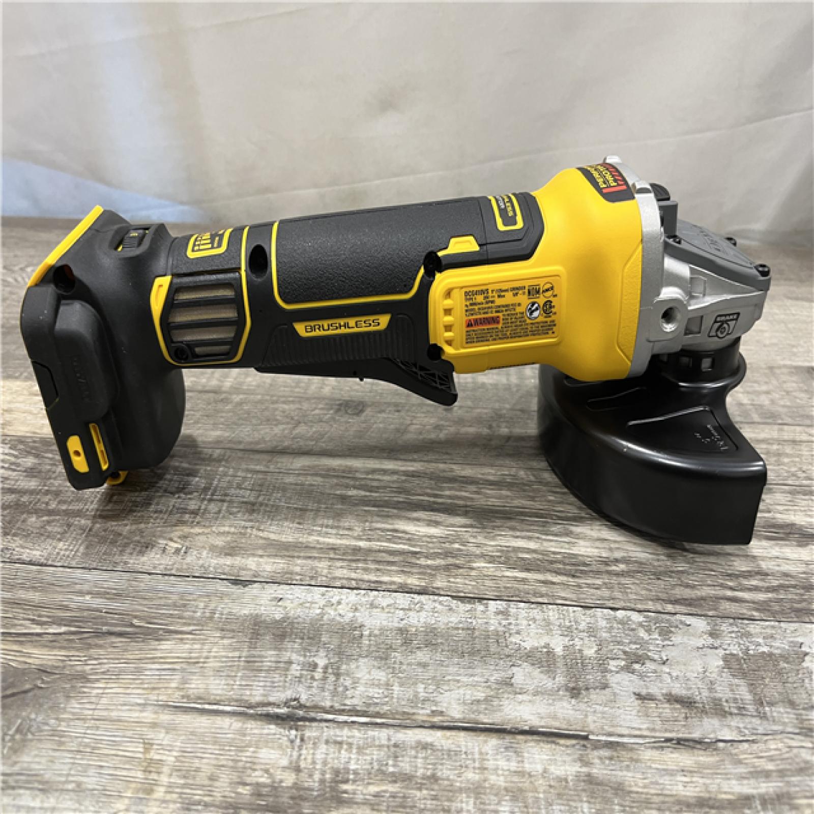 AS-IS DEWALT 20V XR Cordless 4-1/2. in. to 5 in. Variable Speed Angle Grinder (Tool Only)