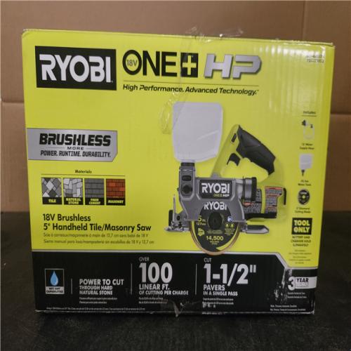 Phoenix NEW RYOBI ONE+ HP 18V Cordless Handheld Wet/Dry Masonry Tile Saw (Tool Only)