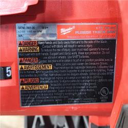 HOUSTON LOCATION - AS-IS Milwaukee  FUEL 18V Lithium-Ion Cordless Brushless 6-1/2 in. Plunge Cut Track Saw (Tool-Only)