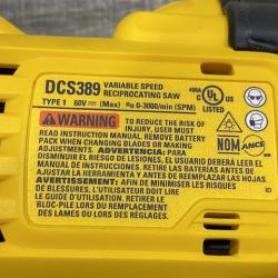 AS-IS DEWALT FLEXVOLT 60V MAX Cordless Brushless Reciprocating Saw (Tool Only)