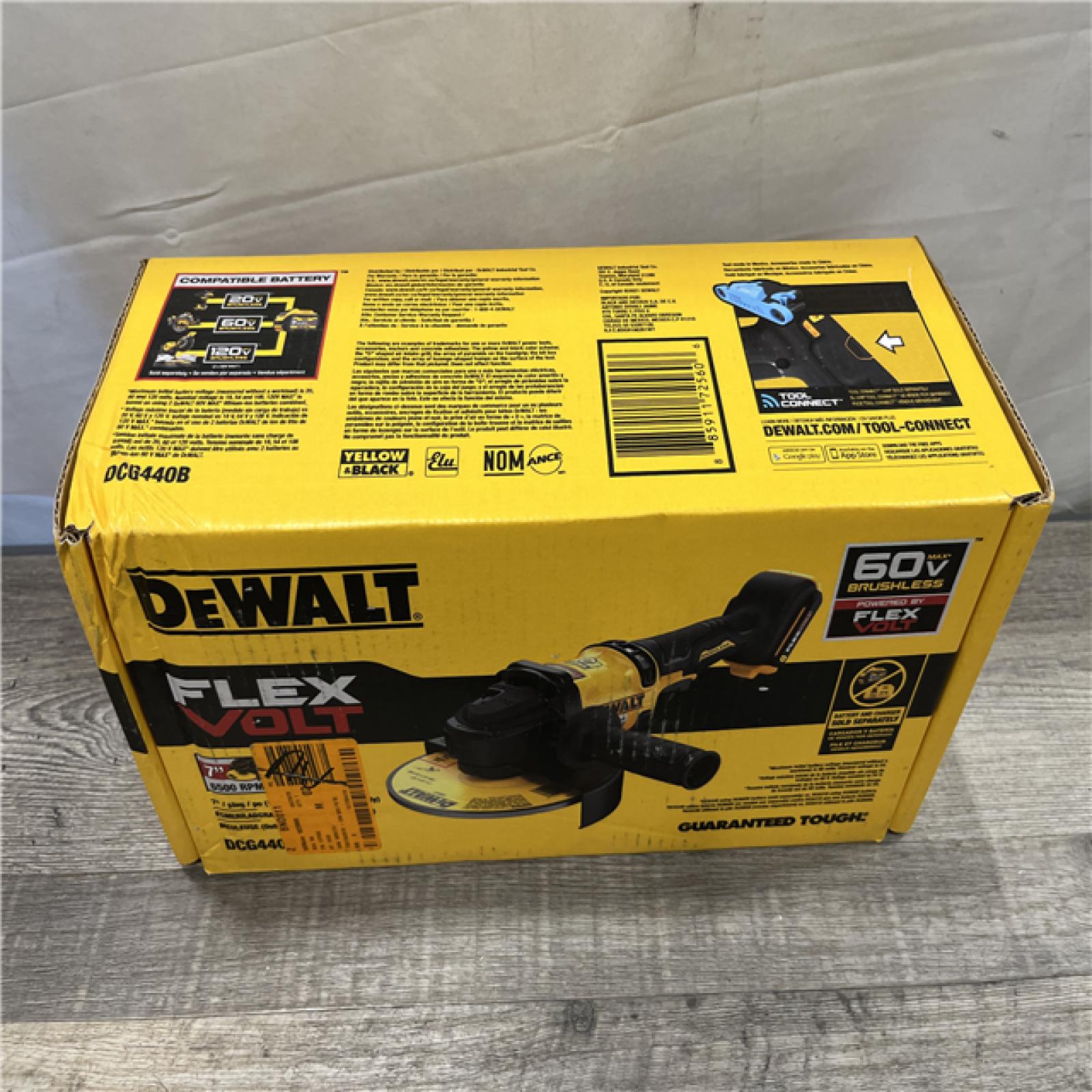 NEW - DEWALT FLEXVOLT 60V Cordless 7 in. Angle Grinder (Tool-Only)