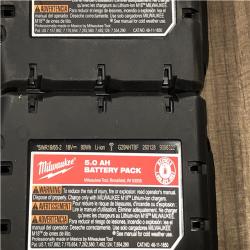 AS-IS Milwaukee 18-Volt Lithium-Ion XC Starter Kit with (2) 5.0Ah Batteries and Charger