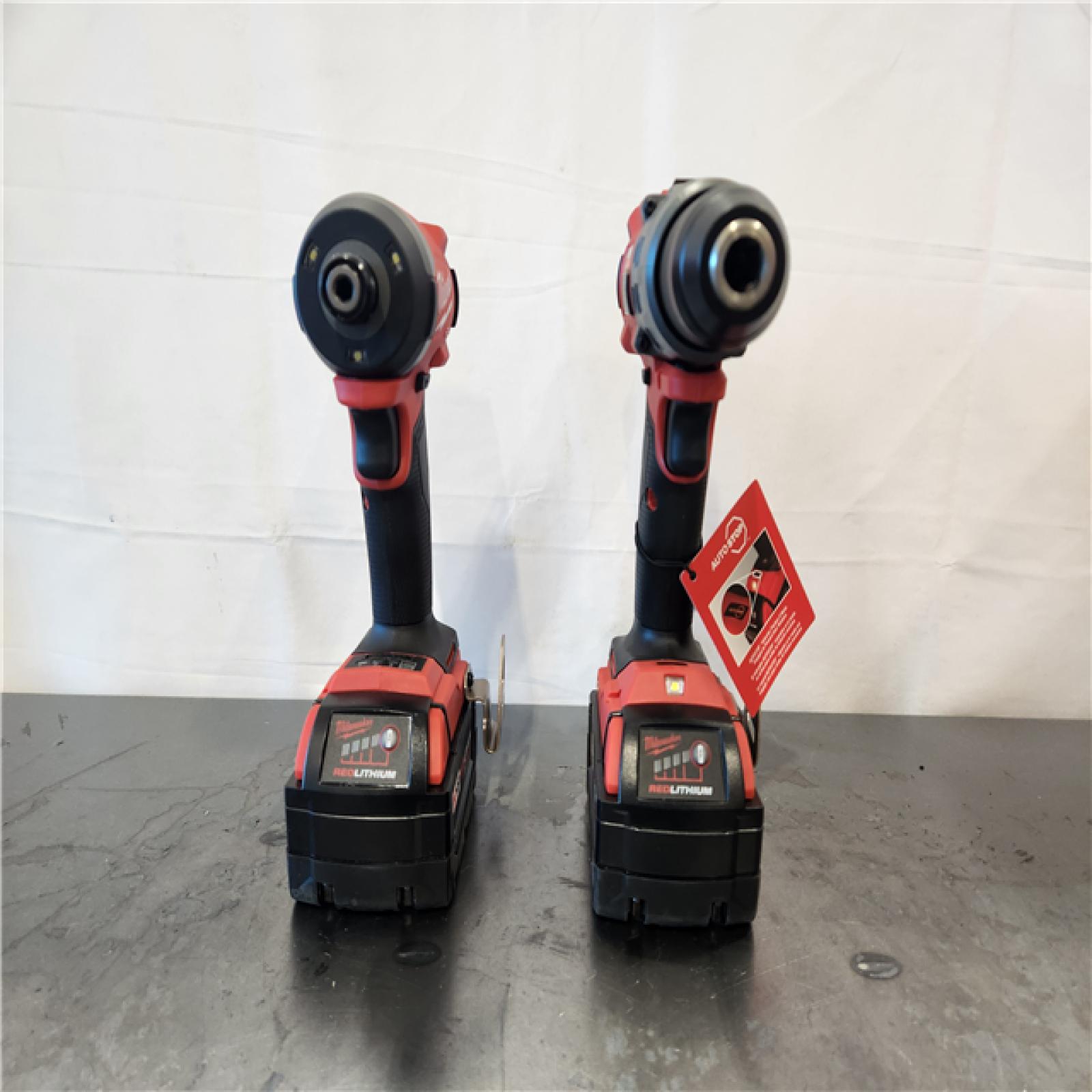 AS-IS- Milwaukee FUEL 18V Lithium-Ion Brushless Cordless Hammer Drill and Impact Driver Combo Kit