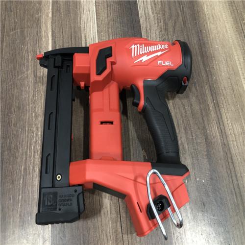 AS-IS Milwaukee  FUEL 18-Volt Lithium-Ion Brushless Cordless 18-Gauge 1/4 in. Narrow Crown Stapler (Tool-Only)