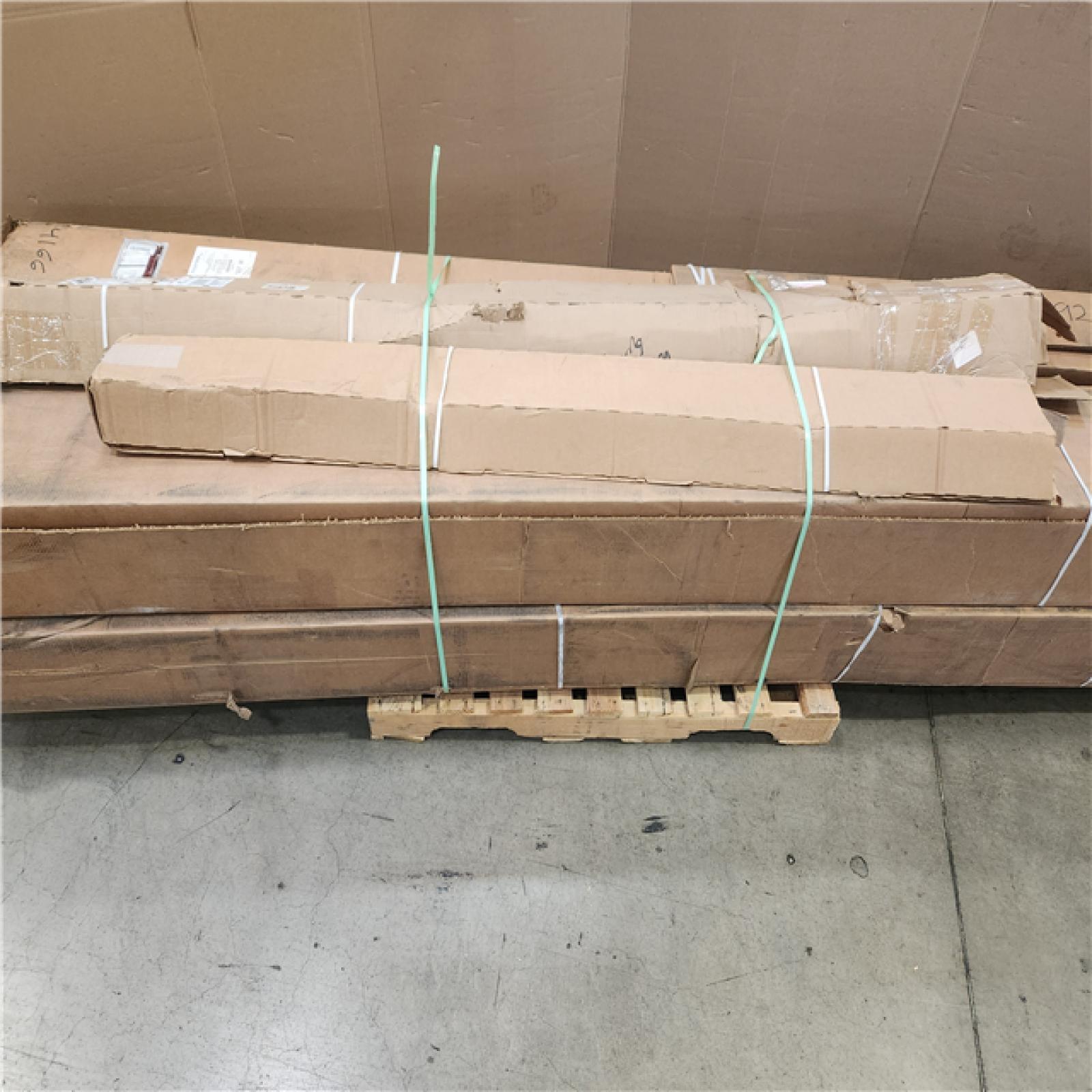 Phoenix AS-IS Ekena Millwork Endurathane 4 in. H x 6 in. W x 16 ft. L Knotty Pine Cedar Bark Faux Wood Beam Pallet (4-Boxes)