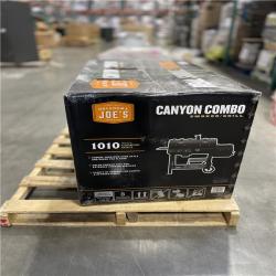 DALLAS LOCATION - OKLAHOMA JOE'S Canyon Combo Dual Fuel 3-Burner Propane Gas and Charcoal Smoker and Grill with 1031 sq. in. Cooking Area in Black