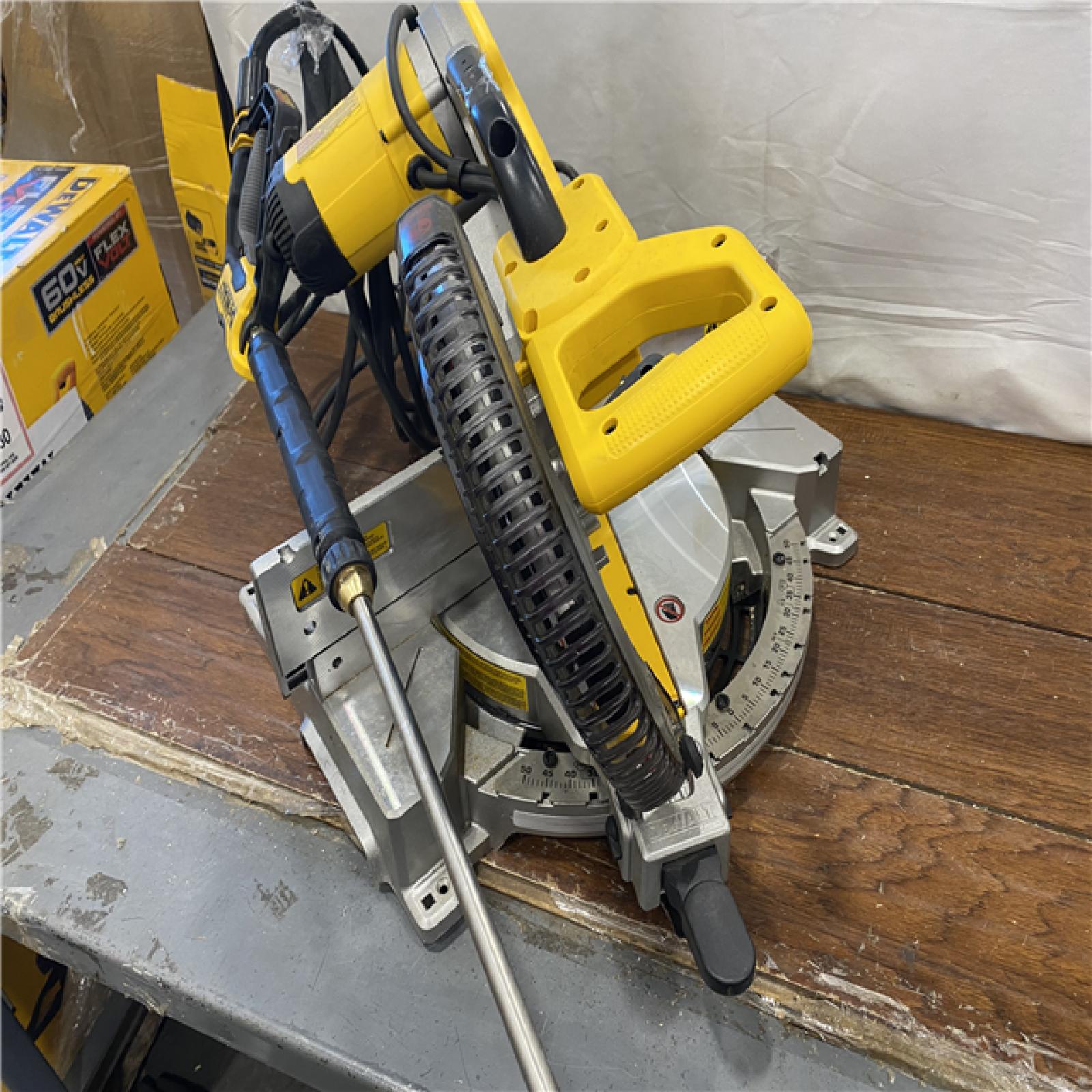 AS-IS DeWalt 15 Amp Corded 12 in. Compound Double Bevel Miter Saw