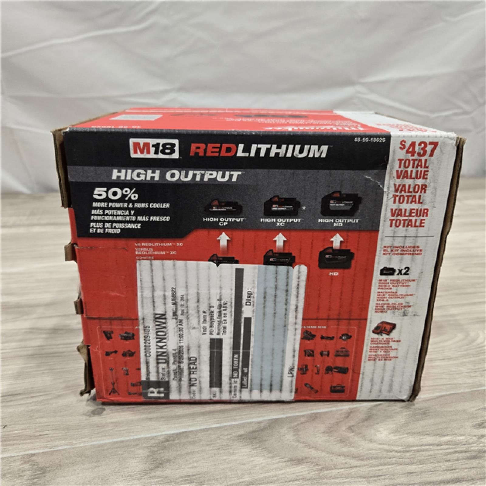 NEW- Milwaukee 18-Volt Lithium-Ion High Output Starter Kit with Two 6.0 Ah Battery and Charger