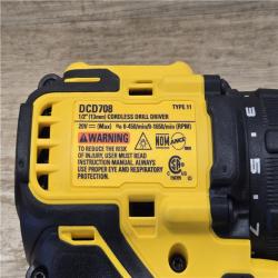AS-IS DEWALT-DCD708B 20V MAX* Atomic Compact 1/2in Drill/Driver (Tool Only)