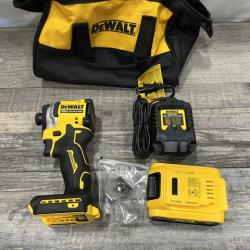 AS-IS DEWALT ATOMIC 20V MAX Lithium-Ion Cordless 1/4 in. Brushless Impact Driver Kit