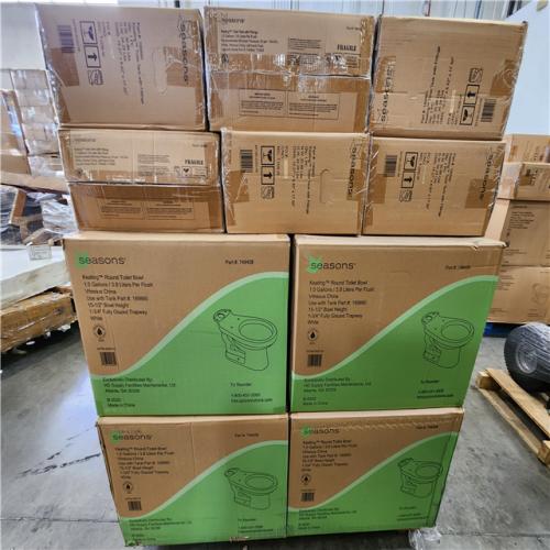 Phoenix Location NEW Seasons Keating Round Toilet Bowl With Tank 1.0 Gallons/ 3.8 Liters a Flush Vitreous China Pallet (12 Toilets)