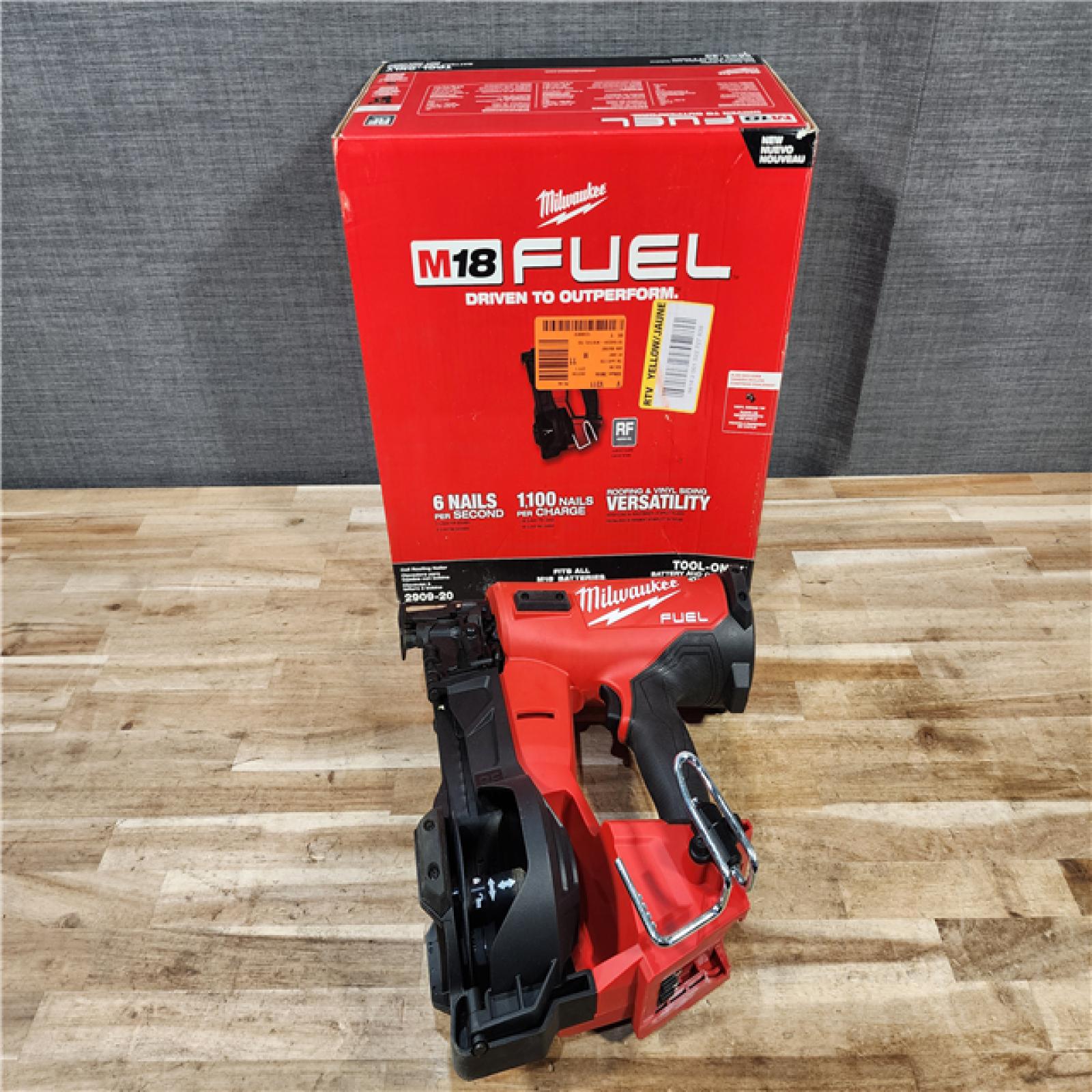 HOUSTON LOCATION - AS-IS Milwaukee FUEL 18-Volt Lithium-Ion Brushless Cordless Coil Roofing Nailer (Tool Only)