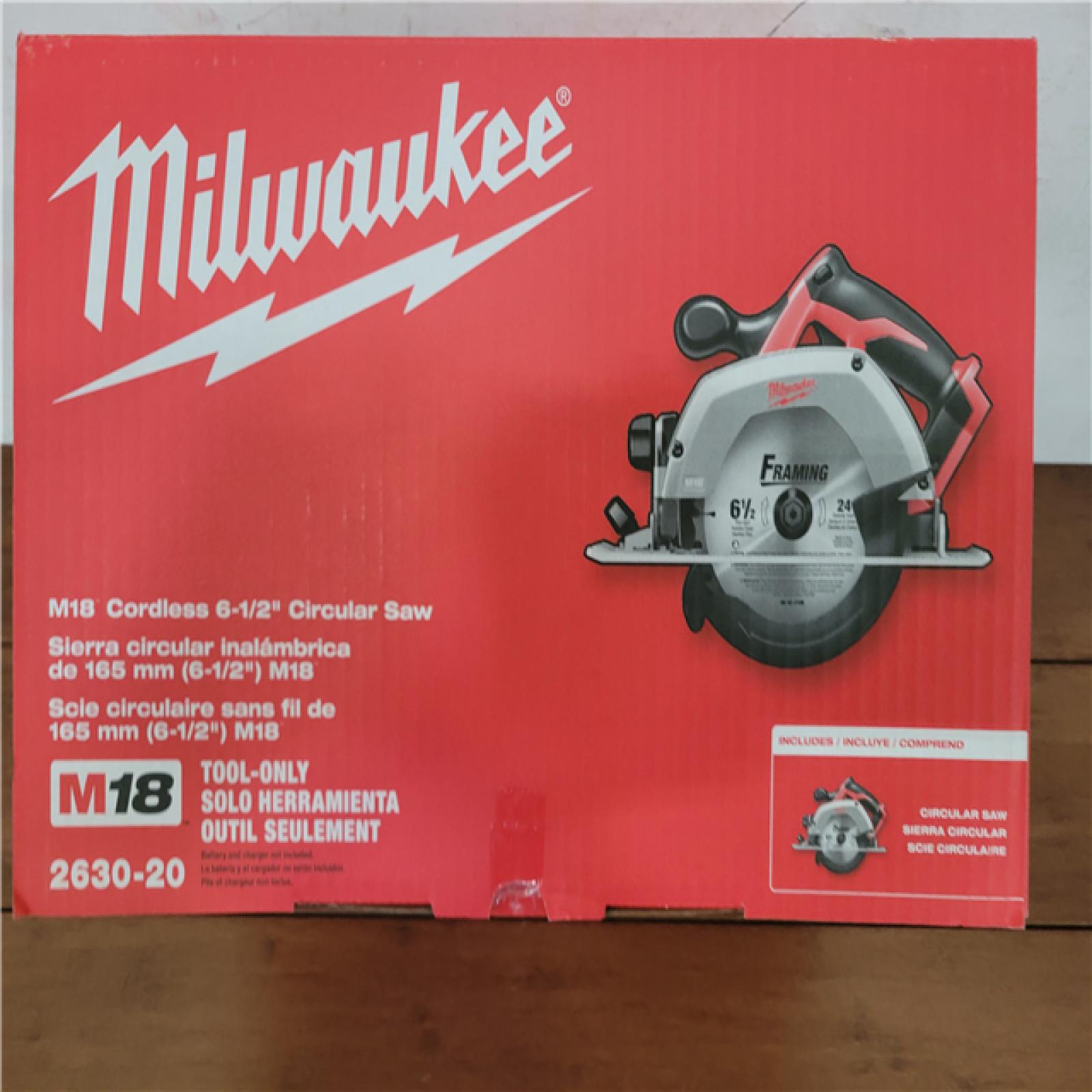 California NEW Milwaukee M18 Cordless 6-1/2 Circular Saw (Tool Only)