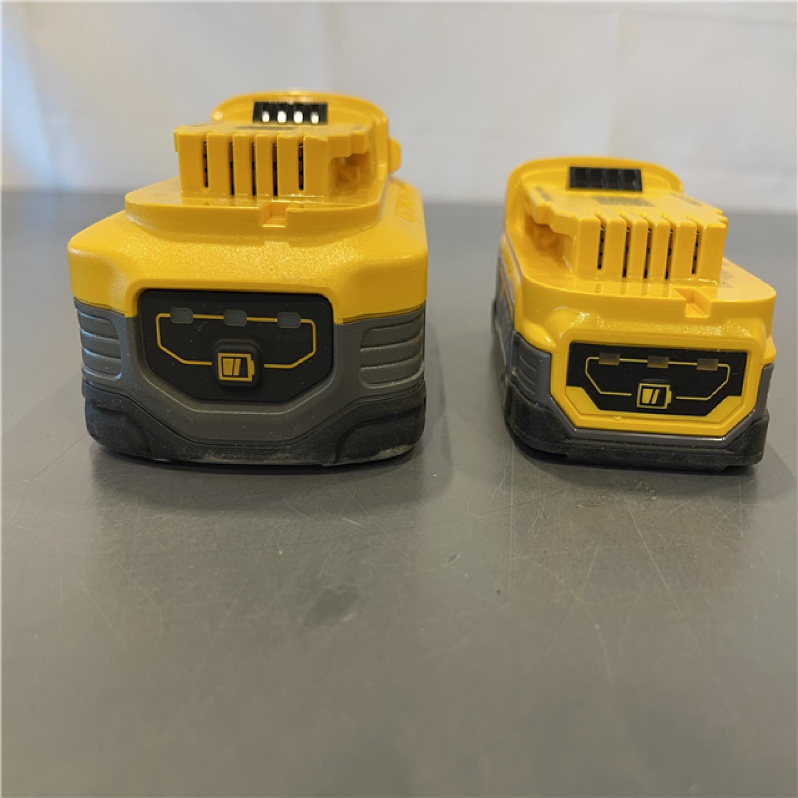 AS-IS - DeWalt 20V MAX POWERSTACK Lithium-Ion 1.7Ah and 5Ah Battery and Charger Starter Kit
