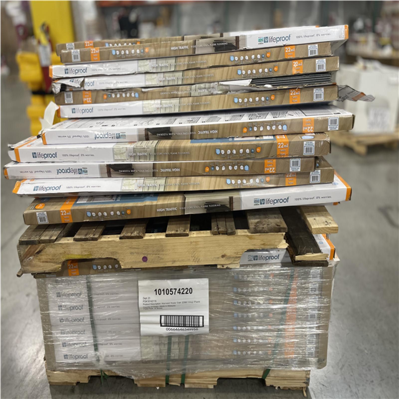 DALLAS LOCATION- AS-IS LIFEPROOF Harvest Hues Oak 22 MIL x 9 in. W x 48 in. L Waterproof Vinyl Flooring (18 sq. ft. /case) (64 CASES)