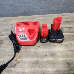 HOUSTON LOCATION - AS-IS Milwaukee 2 Tool Combo Kit W/ (2) Battery & Charger