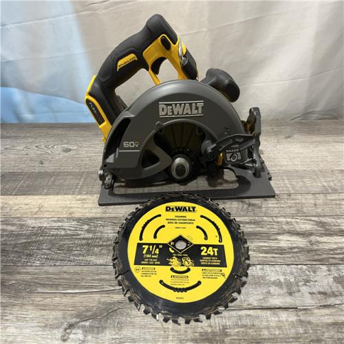 AS-IS DEWALT FLEXVOLT 60V MAX Cordless Brushless 7-1/4 in. Circular Saw with Brake (Tool Only)