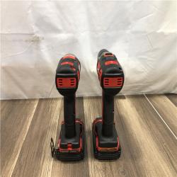 AS-IS Milwaukee 18V Lithium-Ion Cordless Drill Driver/Impact Driver Combo Kit
