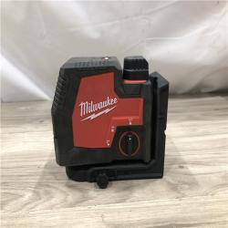 AS-IS Milwaukee 100 ft. REDLITHIUM Lithium-Ion USB Green Rechargeable Cross Line Laser Level Kit