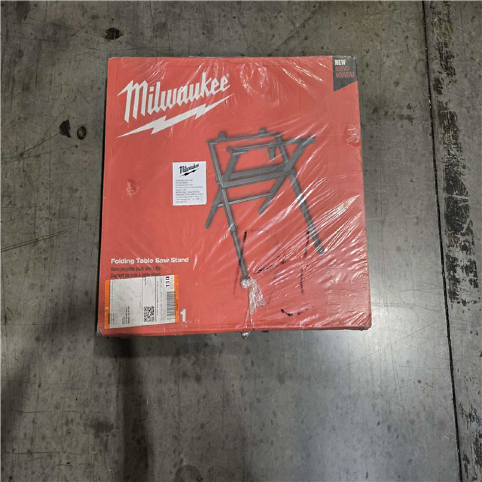 NEW!- Milwaukee Compact Folding Table Saw Stand