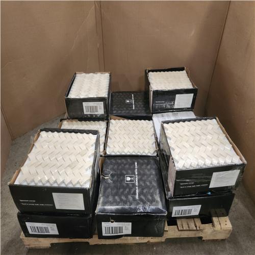 Phoenix LIKE NEW MSI Crema Arched Herringbone 12 W x 14 L x 0.50 in. Polished Marble Mosaic Kitchen and Bath Wall Tile (128 sq. ft./13 Case)