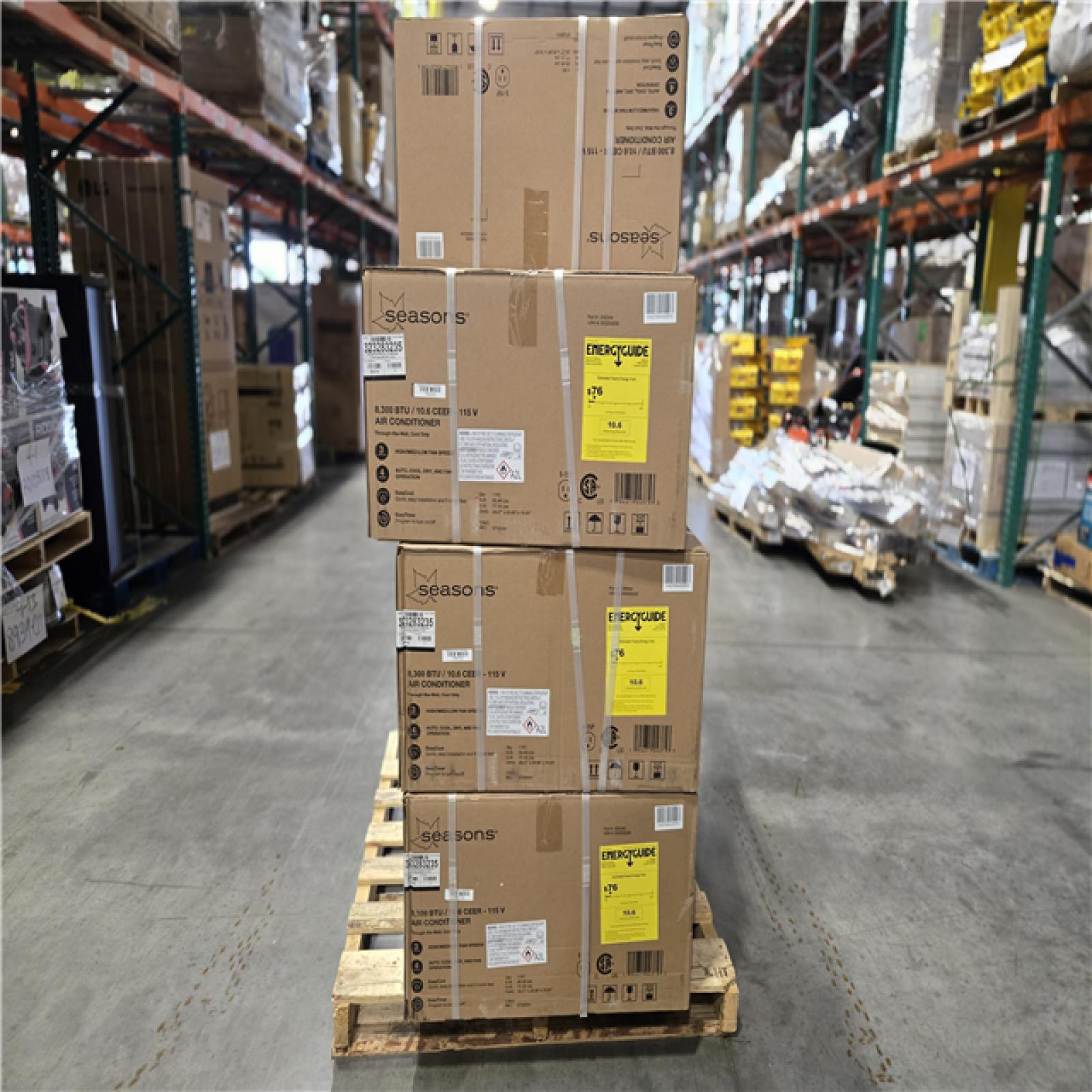 DALLAS LOCATION - SEASONS 8 300 BTU AIR CONDITIONER PALLET-(7 UNITS)