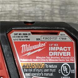 AS-IS Milwaukee 18V Lithium-Ion Cordless Drill Driver/Impact Driver Combo Kit