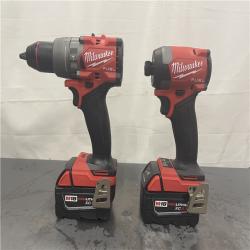 AS-IS- MILWAUKEE FUEL 18V Lithium-Ion Brushless Cordless Hammer Drill and Impact Driver Combo Kit