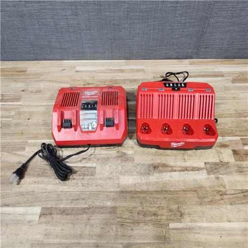 HOUSTON LOCATION - AS - IS MILWAUKEE BATTERY CHARGER PACK QTY - 2