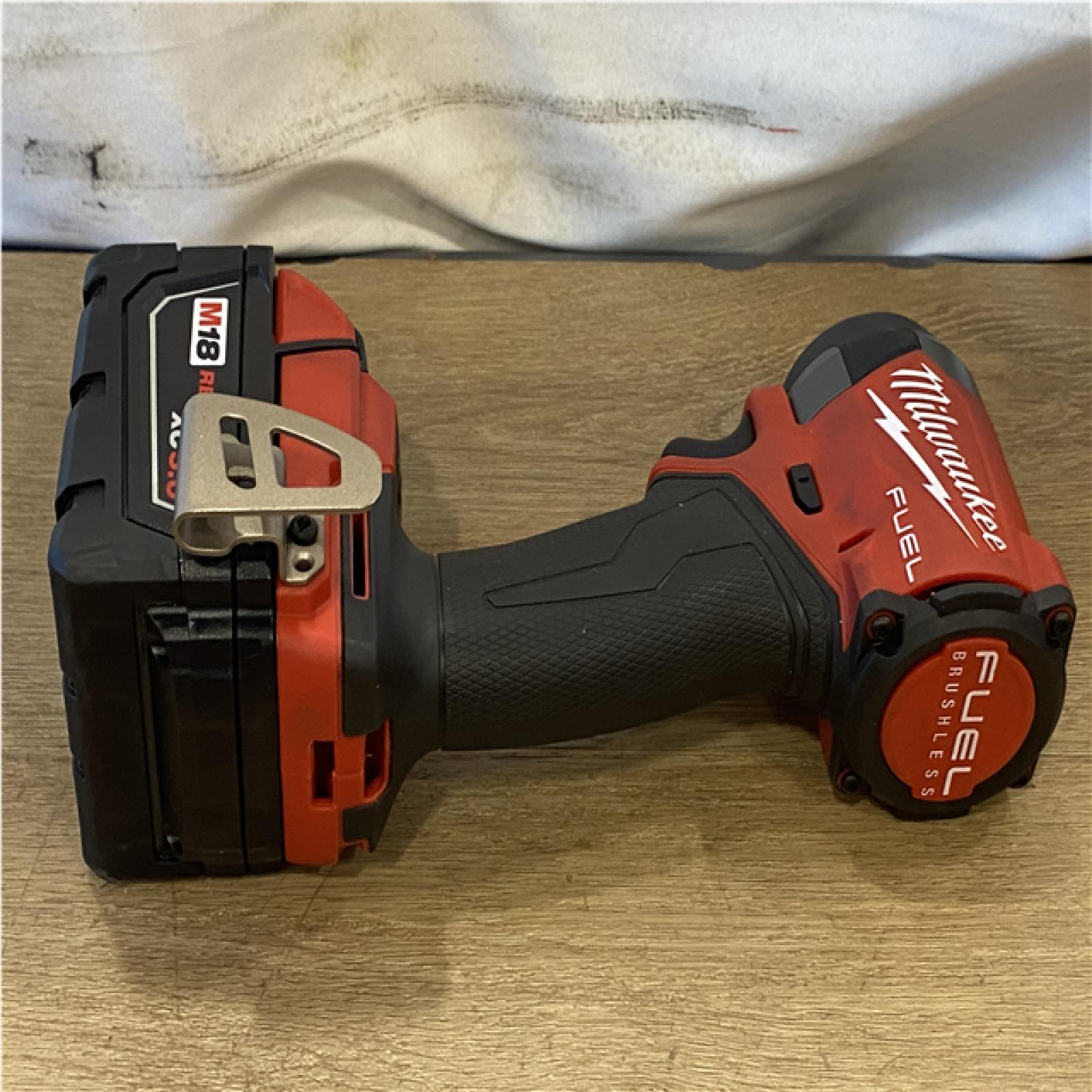 AS-IS Milwaukee FUEL 18V Lithium-Ion Brushless Cordless Hammer Drill and Impact Driver Combo Kit